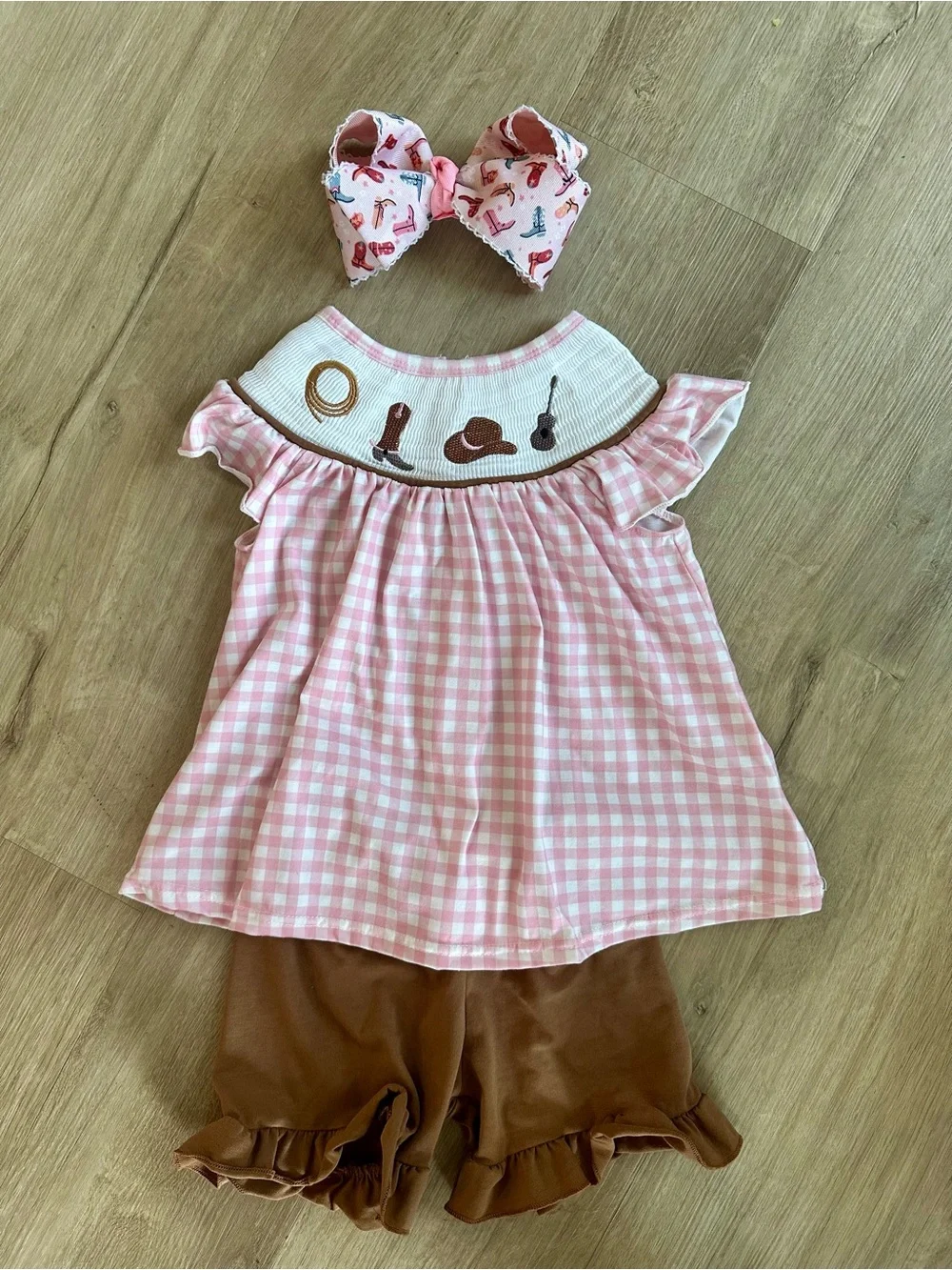 Cowgirl / Country smock for girls 2T